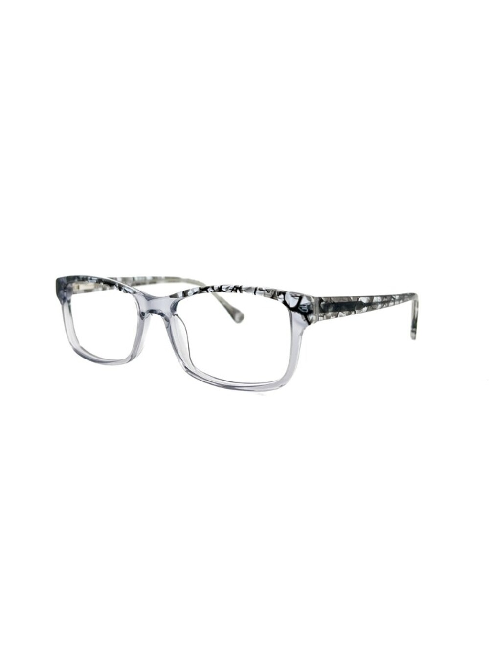 Chelsea Morgan CM 202238 GR Blk Dark Gray Black Rectangle Eyeglass Frames